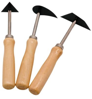 perfk 3Pcs Pottery Trimming Knife Clay Modeling Knife Kit Clay Sculpture Fettling Tool