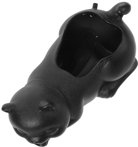 GARVALON Keramik Wasserspeier mit Katzenfigur Aquarium Teichspeier für Wasserzirkulation und Sauerstoffförderung Aquariumdekor für Gartenteiche und Innenräume