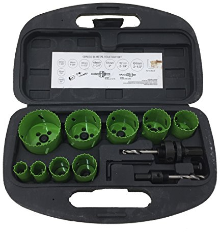 FRESE A TAZZA SEGHE BI METAL FRESA DA TRAPANO PER FORARE METALLO FERRO ALLUMINIO.SET 13 PEZZI EN-220018