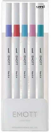 OSAMA UNI Emott 5-teiliges Vintage Set 3, Vintage Lettering, Markierstift-Set