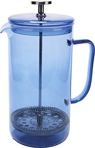 La Cafetière Core Cafetiere/French Press Coffee Maker, Borosilicate Glass, Blue, 8 Cup (1 Litre)