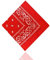 ledermodefashion 3er 6er 12 er Set Bandana Tuch versch Farben 100% Baumwolle Kopftuch Halstuch Nickituch Schal (Rot)