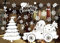 FLZONE 2 Hojas Adhesivos de Ventana de Navidad,Extraíble PVC Pegatinas Electrostáticas,Pegatinas de Navidad para Decoraciones de Escaparate de Navidad de Navidad(Coche de Navidad)