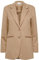 ICHI IHKATE SUS OVERSIZE BL Damen Blazer Longblazer Jacke Long-Blazer mit Knöpfen Stretch und Reverskragen, Größe:S, Farbe:Tannin (171320)