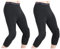Pantalones De Baloncesto con Rodilleras, Pantalones De Baloncesto para Hombre con Rodilleras 3/4 Capri Medias De Compresión Acolchadas Leggings Sports Protector Gear (Black,S)