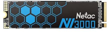 Netac 2TB NV3000 M.2 NVMe SSD, M.2 2280, PCIe3, 3D TLC NAND, R/W 3300/2900 Mo/s, 320K/280K IOPS