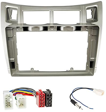 Sound-way - Kit de Montage Autoradio, Façade Cadre de Radio 9 Pouces, Adaptateur Compatible avec Toyota Yaris 2005-2010 Vitz 2005-2010 Platz 2005-2010