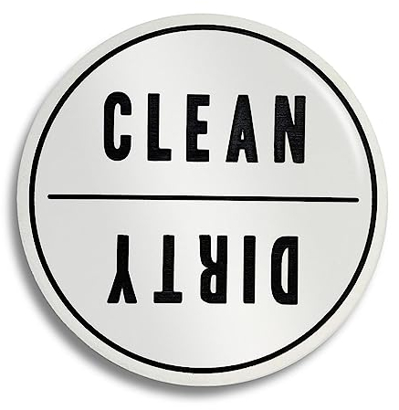 Clean Dirty Dishwasher Magnetschild, stilvolles und funktionales Küchen-Dekor-Schild, starker, kratzfester Magnet auf der Rückseite, einfach zu bedienen mit einem drehbaren Design, das leicht zu
