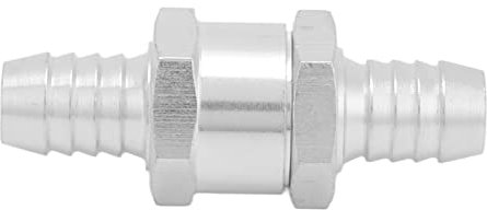 Einweg-Inline-Rückschlagventil Rückschlagventil Luft Wasser Gas Rückschlagventil Aluminiumlegierung für Kraftstoff Benzin Öl Benzin Wasser (12mm)