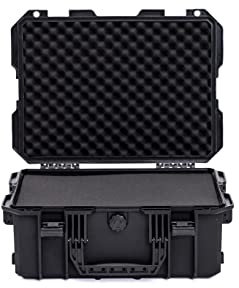 AR BRAND EST. 2021 Waterproof Black Extra Strong Hard Camera CASE with Foam