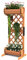RELAX4LIFE Jardinière avec Treillis à 2 Niveaux, Bac à Fleurs en Sapin Amovibles pour Plantes Grimpantes, Jardinière sur Pieds, pour Terrasse Balcon Jardin Patio, 45,5X36X113 CM