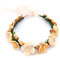Couronne de Fleurs, Coiffe de Guirlande Fleur de Simulation Serre-tête de Couronne, Filles Bandeau pour Chapeau Ornement Party Festival Beach Travle Mariage Accessoires (Orange)