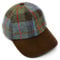 Scott and Mackenzie Harris Tweed Golf oder Baseball Cap in MacLeod Tartan Blue, blau, One size
