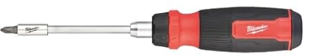 Milwaukee Cacciavite multi-bit con funzione a cricchetto, 14 in 1, con 13 punte PH/PZ/TX/SL/HEX