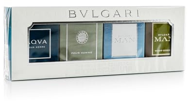 Bvlgari Miniatures for Him Geschenkset 5 ml Pour Homme EDT + 5 ml Man Rain Essence EDP + 5ml Man in Black EDP