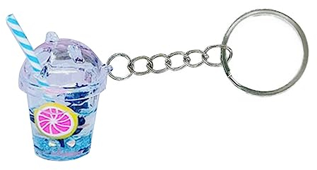 DAERBALA KawaiiCar Rucksack Schlüsselanhänger Niedlicher Bubble Tea Schlüsselanhänger Taschenanhänger BobaMilk Teetasse Schlüsselanhänger Tassenanhänger Schlüsselanhänger