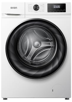 Svan Lavadora Secadora Condensación 9Kg Carga Frontal Blanco SLS96400AIDVB. 1750W, 1400rpm, Motor Inverter, 15 Programas, Función Stop&Go, Tambor Waterdrop, Clase de Eficiencia Energética A