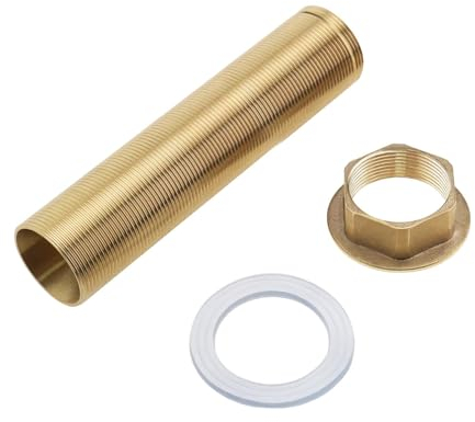 150 × 31.5 mm Pasamuros Deposito Agua, Acero Inoxidable Tubo con Rosca, Roscado de Grifo Grifo, Tubo de Rosca de Extensión, Tubo Roscado Acero Inoxidable, Racores para Manguera de Latón (1)