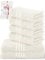 DecoHomeTextil Handtuch-Set 4 Handtücher, 2 Badetücher in Champagner Creme aus 100% Baumwolle, hochwertig, kuschelweich und saugstark