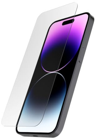 Hama Handy Schutzglas iPhone 14 Pro (Displayschutz ultraklar Anti-Fingerprint, Montagehilfe, Vollschutz 9H ultradünn, case-friendly, kratzfest, Displayschutzglas iPhone stoßfest)