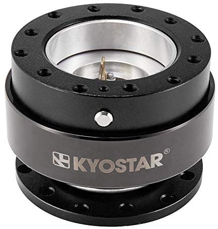 Kyostar Titanuim Steering Wheel Quick Release Aluminum Hub Adapter Boos Kit (Black)