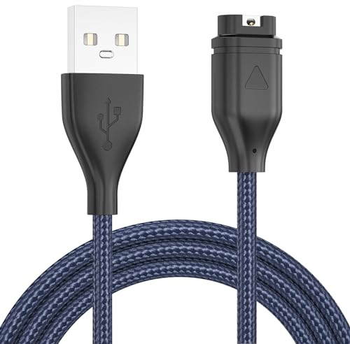 Vancle Ladekabel für Garmin Venu Sq/Sq Music/Venu Sq 2 / Sq 2 Music/Venu 2 Plus/Venu 3 / Venu 3S / Venu 2 / Venu 2S Ladegerät, 100cm USB Nylon Schnelles Ladekabel Tragbares Uhr Ladegeräte