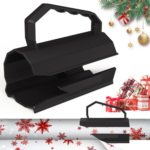 Coupe-papier d'emballage, Coupe Papier En Rouleau, Coupe-papier cadeau de Noël, Massicot Rouleau de Papier Cadeau de Noël, Portable Gift Wrap Cutter, pour Noël Emballage Cadeau