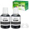 FANSHENG GI56 Ink Compatible with Canon GI-56 ink refill bottles for MAXIFY GX7050 GX6050 GX5050 GX4050 GX3050 (2 Pack Black x 2)