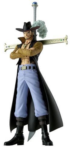 Banpresto Figura de Acción Dracule.Mihawk One Piece, Dxf The Grandline Series Extra 17 cm, BP28691P Multicolor, Figura Coleccionable, Óptimo para los fanaticos del Anime