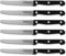 Zanetti, Set 6 Coltelli Tavola Modello Classic, Coltelli Acciaio Inox, Lama 11 cm, Spessore 1.2 mm, Coltello Cucina Manico Rivettato