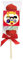 Spiedini di Marshmallow con tag personalizzabili personaggio a scelta kit fai da te per caramellata regalini fine festa compleanno party gadget cotillon per 48 pz
