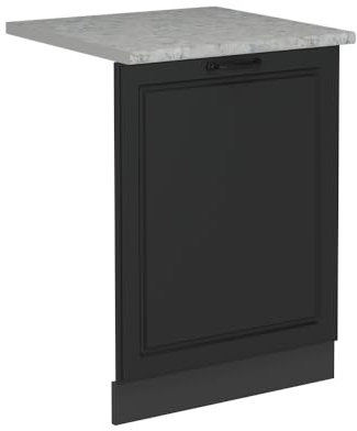 Vicco Geschirrspülblende R-Line, Geschirrspüler Fronttür, Anthrazit Landhaus, 60 cm, AP Marmor