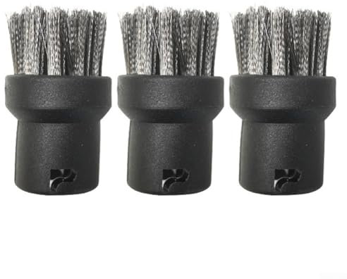 Stainless Steel Wire Brush Set 3 Effective Tools for Karcher Steam Cleaners for Kitchen and Bathroom Use