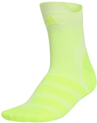 adidas Unisex RUNxADIZERO Sock 1PP, white/solar yellow/solar yellow, 40-42