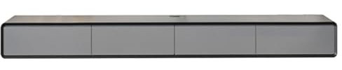 Solid Wood Wall-Mounted TV Cabinet, Ultra-Thin Floating Audio/Video Stand for Small Apartments, Japanese Style Design, Log Finish