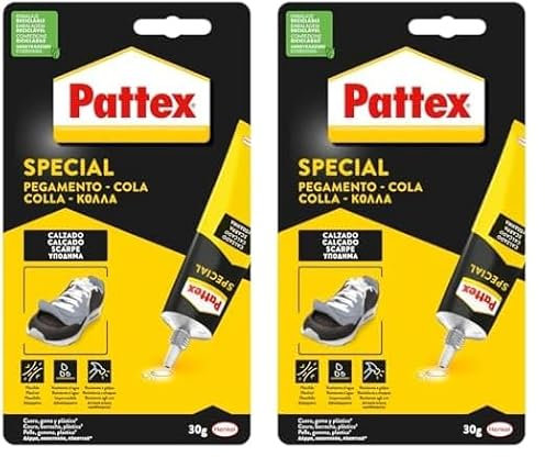 Pattex Special Calzado, Pegamento fuerte para calzado, pegamento para zapatos, pegamento de contacto para suelas, tacones, hebillas, lazos y tachuelas, 1 x 30 g (Paquete de 2)