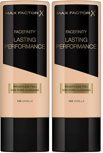 Max Factor Facefinity Lasting Performance Foundation 104 Vanilla, 35 ml (Packung mit 2)