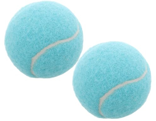 SUPVOX Balles De Tennis Bleues Haute Élasticité Lot De 2 pour Entraînement Tennis Intérieur Et Extérieur Débutants Et Joueurs Avancés