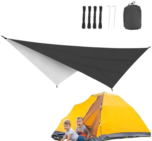 Iouyjiu Abri Solaire Tente de Plage - Bache Impermeable Protection Solaire Abri,Toile de Protection Imperméable | pour Jardin Terrasse Camping Pique-Nique Extérieur