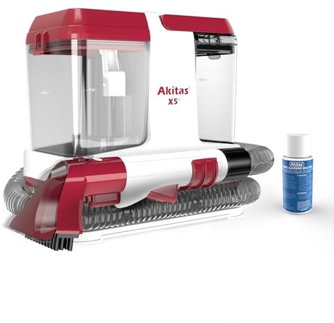 Akitas X5 Spot Cleaner, 2.5kg Lightweight Handheld Design,Fabric Cleaning Solution – Trial Size, Dual Water Tanks, Ideal for Pet Stains, Sofas, Rugs, Cars & Upholstery