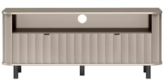 Masseno TV-Schrank MODERNO 137 cm Fernsehschrank mit 2 Türen TV-Lowboard für Wohnzimmer Modern 137x40,5x57 cm Beige