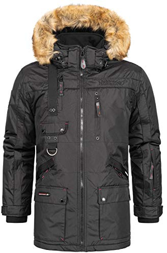 Geographical Norway Herren Winterparka Jacke Chirac abnehmbare Fellkapuze