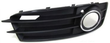 GRIGLIA PARAURTI ANTERIORE DESTRA CON SEDE FENDINEBBIA NERA SATINATA CON BORDO CROMATO A3 DAL 2008 AL 2012 SPORTBACK 5PORTE VERSIONE S-LINE