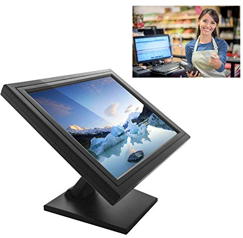 SENDERPICK - Monitor LCD touchscreen da 17 pollici, system di cassa per computer VGA USB cassiere ristorante bar caffè Donut Store menu