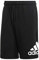 Adidas Herren M MH BOSShortFT Sportshorts, Schwarz/Weiß, XL
