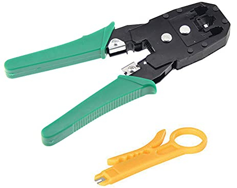 Aukson P64 Crimpzange für Westernstecker 4P, 6P, 8P – Modularstecker Telekom Crimpwerkzeug, Präzisionswerkzeug für zuverlässige Crimpverbindungen