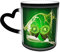 Keramiktasse Kiwi-Frucht-Milch-Kaffeetasse Lustiger Farbwechsel Reisebecher Keramik-Wärmeempfindliche Tasse 330ml