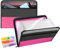 Dokumentenmappe 13 Fächern,TRANBO Fächermappe Datei Organizer mit Reißverschluss, Erweiterbar Ordnungsmappe Mappe/Ordner Organizer A4/Document organizer/Ordner für Büros und Schulen (Rosa)