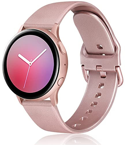 Oumida Bracelet pour Samsung Galaxy Watch Active 2/4/5/6/7 40mm 44mm, Classic 3 41mm - Bracelet de Sport en Silicone 20mm