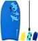 RELAX4LIFE Schwimmbrett tragbar, Schwimmboard mit Halteleine, Rutschfestes Surfbrett für Kinder & Erwachsene, Surfboard bis 40 kg belastbar, Bodyboard Shortboard, 83 x 47 x 5,5cm, XPE HDPE (Blau-S)